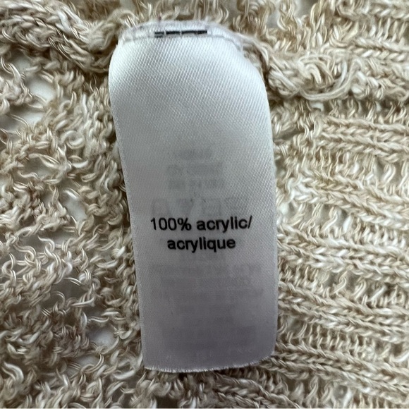 MAURICES Women’s Long Cardigan Open Loose Knit Sweater Sz XS Beige/Tan Color LS - Picture 10 of 13